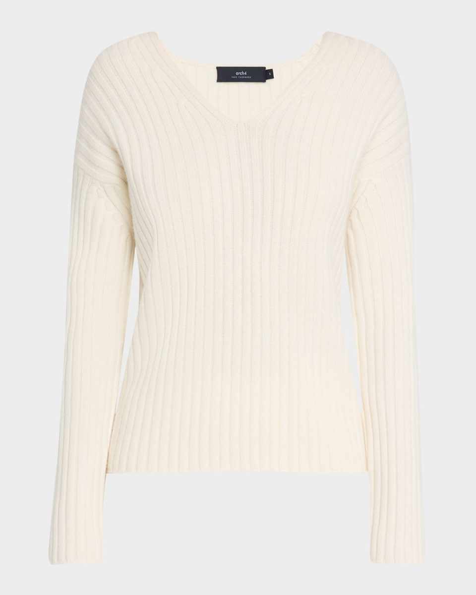 Gemma Ribbed Cashmere Sweat